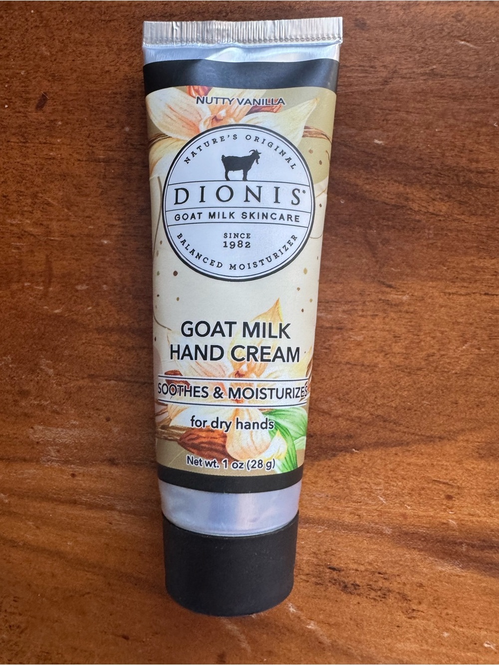 BRAND NEW & SEALED Dionis Goat Milk Hand Cream - 1oz - Nutty Vanilla